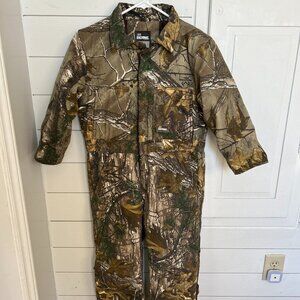 Realtree Camo Softstone Insulated Coverall - Long Sleeve - Youth Small 10/12